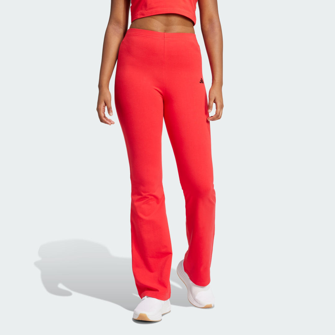 Essentials Small Logo Flared Tights
