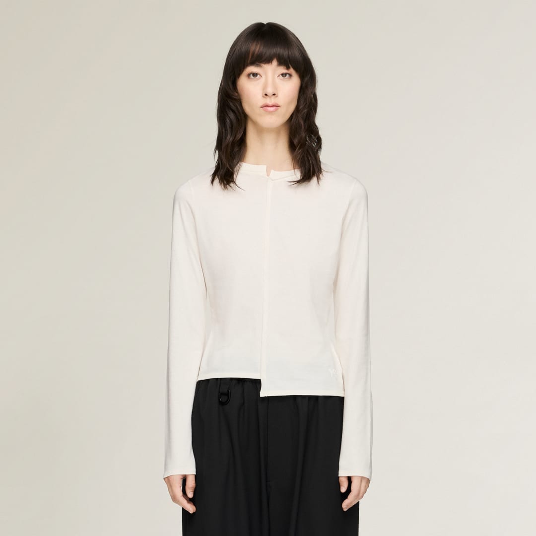 Y-3 FIGURNÄRA LÅNGÄRMAD T-SHIRT