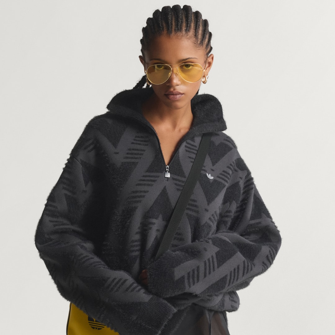 KNITTED HALF-ZIP TRÖJA