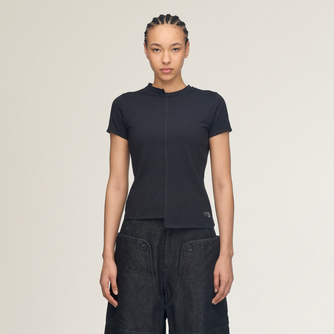 Y-3 FITTED KORTÄRMAD T-SHIRT
