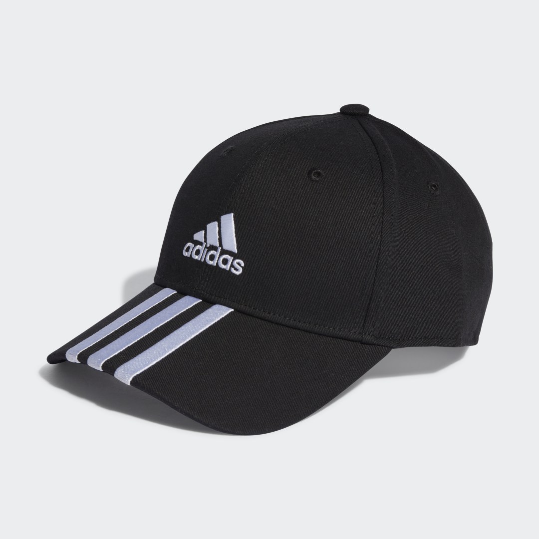 3-Stripes Basebollkeps i bomullstwill