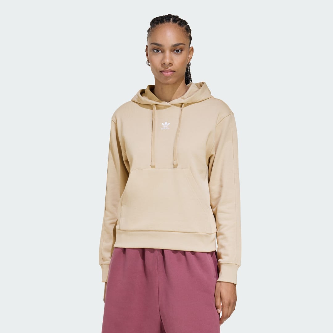 ESSENTIALS HUVTRÖJA I SWEATSHIRTTYG