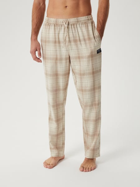Björn Borg Core Flannel Pyjama Pants Beige, L