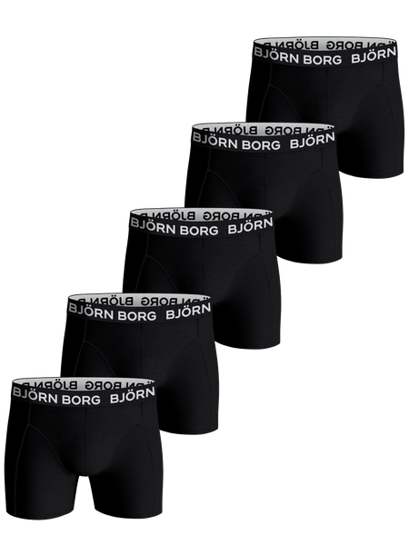 Björn Borg Cotton Stretch Boxer 5-pack Svart, L