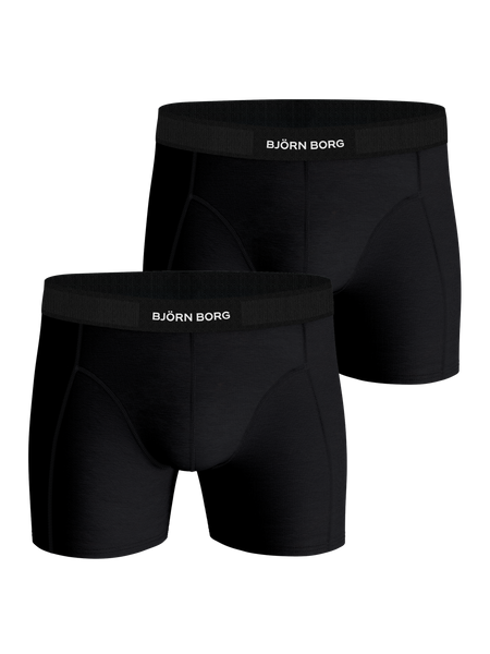 Björn Borg Premium Cotton Stretch Boxer 2-pack Svart, L