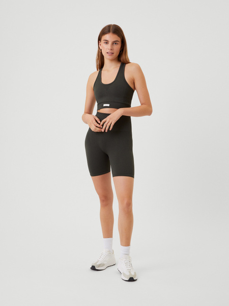 Björn Borg Studio Seamless Rib Shorts Grön, L
