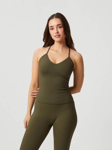 Björn Borg Studio Rib Strap Tank Grön, L