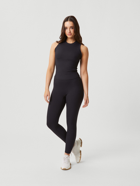 Björn Borg Studio Highwaist Rib Tights Svart, L