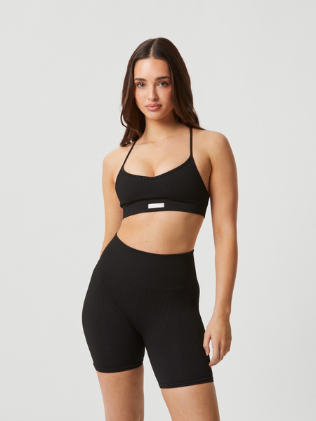 Björn Borg Studio Seamless Ribbed Strap Bra Svart, M