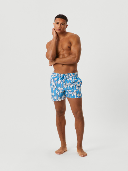 Björn Borg Borg Print Swim Shorts Blå, L