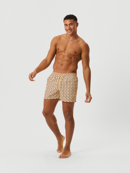 Björn Borg Borg Print Swim Shorts Gul, L