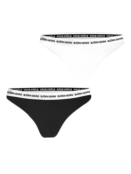 Björn Borg Core Logo Thong 2-pack Svart, L