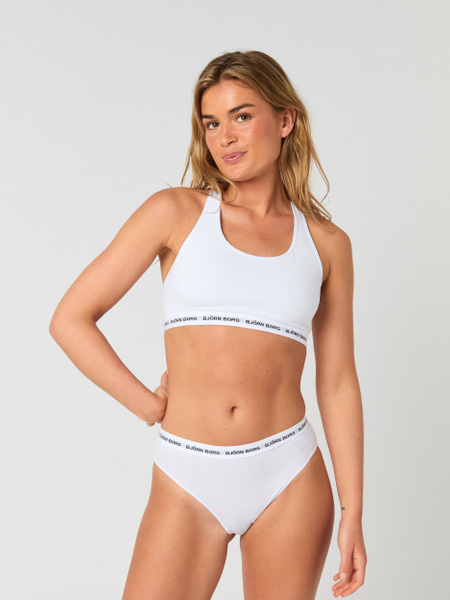 Björn Borg Core Logo High Waist Brief 2-pack Vit, L