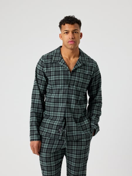 Björn Borg Core Flannel Pyjama Shirt Svart, L