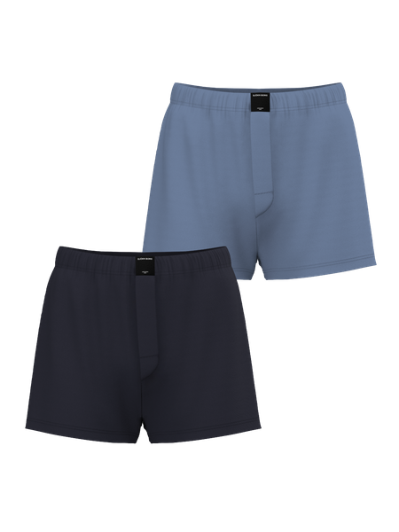 Björn Borg Cotton Stretch Woven Boxer Shorts 2-pack Blå, L