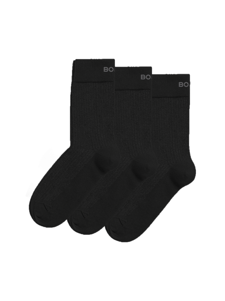 Björn Borg Core Rib Socks 3-pack Svart, 36-40