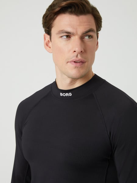 Björn Borg Borg Mock Neck Ls T-shirt Svart, L