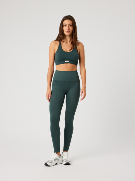 Björn Borg Studio Seamless Ribbed Tights Grön, L