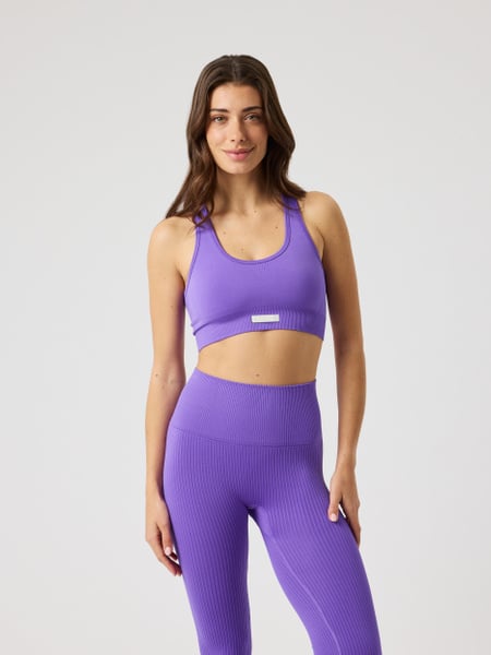 Björn Borg Studio Seamless Low Sports Bra Lila, XSS