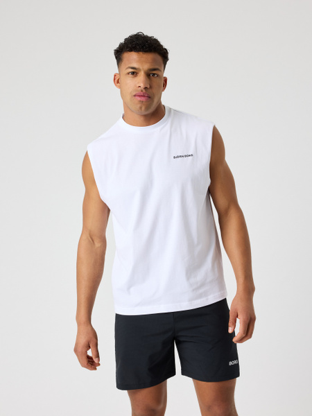 Björn Borg Borg Gym Sleeveless T-shirt Vit, L