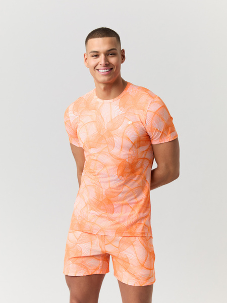 Björn Borg Ace Printed T-shirt Orange, L