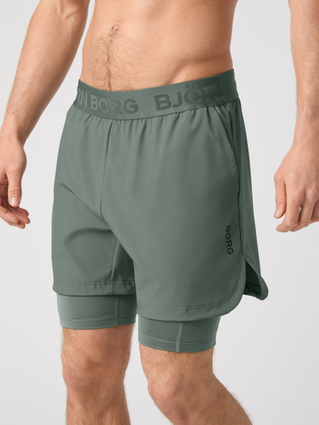 Björn Borg Borg 2 In 1 Shorts Grön, L