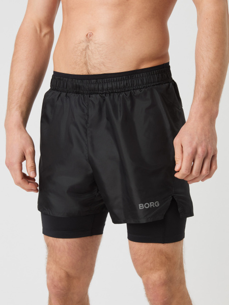 Björn Borg Borg Running Shorts 2 In 1 Svart, L