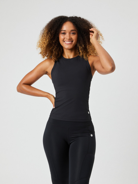 Björn Borg Ace Pocket Ribbed Tank Top Svart, L