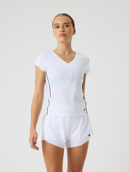 Björn Borg Ace V-neck T-shirt Vit, L