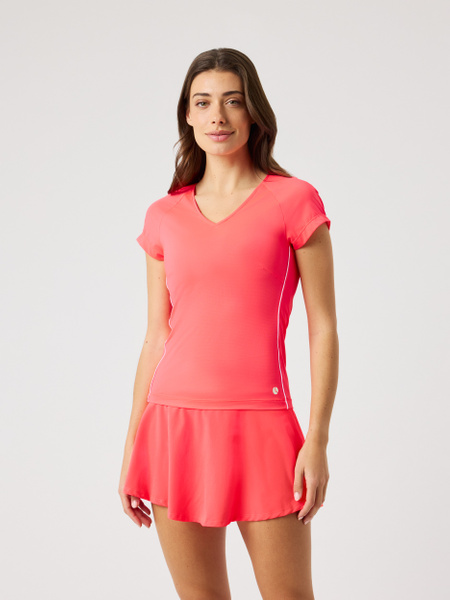 Björn Borg Ace V-neck T-shirt Rosa, L