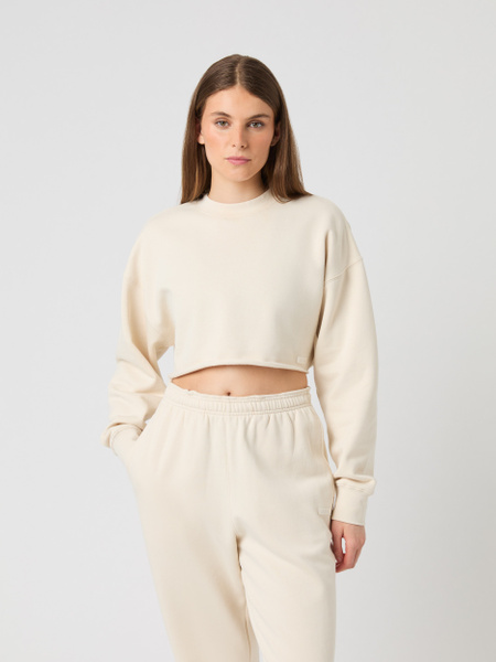 Björn Borg Studio Oversized Cropped Sweatshirt Vit, L
