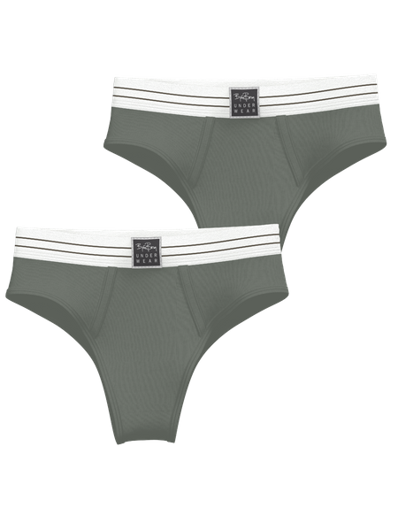 Björn Borg Original Highwaist Briefs 2-pack Grön, L