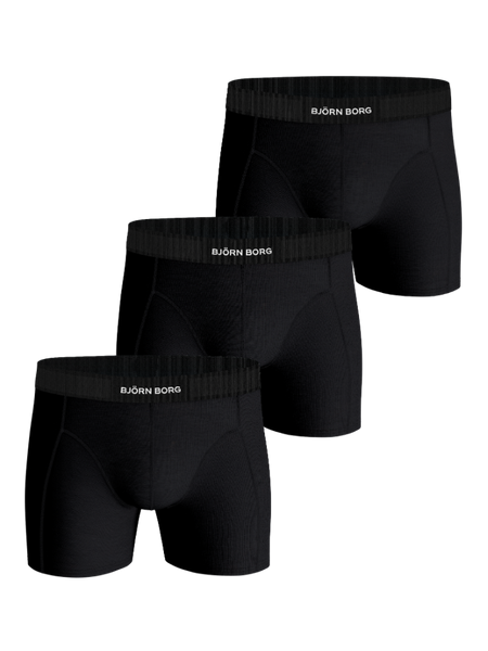 Björn Borg Organic Cotton Stretch Boxers 3-pack Svart, L