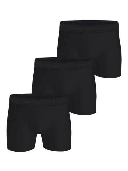 Björn Borg Microfiber Boxers 3-pack Svart, L