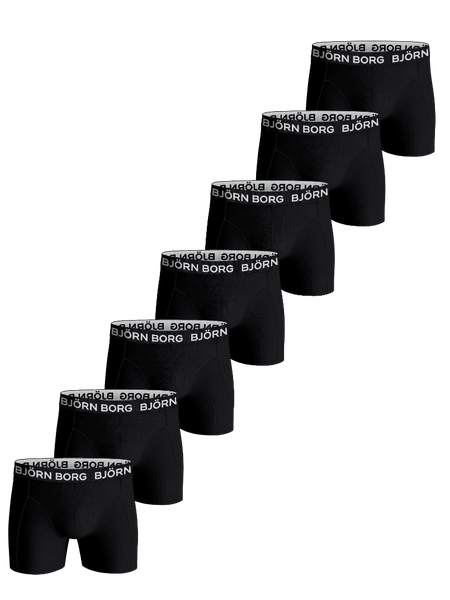 Björn Borg Cotton Stretch Boxers 7-pack Svart, 122-128