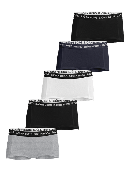 Björn Borg Cotton Stretch Boxer Shorts 5-pack Svart, 170