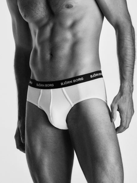 Björn Borg Cotton Stretch Briefs 3-pack Vit, L