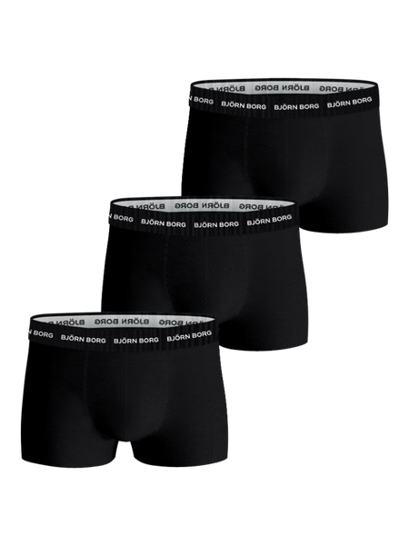 Björn Borg Cotton Stretch Trunks 3-pack Svart, L