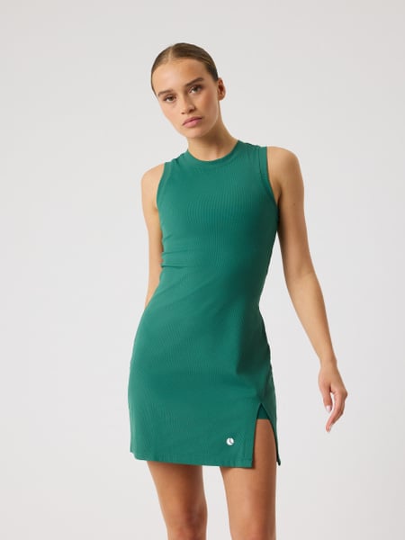 Björn Borg Ace Ribbed Dress Grön, L