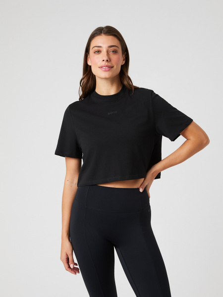 Björn Borg Studio Oversized Cropped T-shirt Svart, L