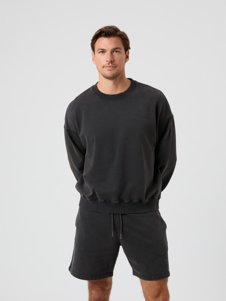 Björn Borg Borg Oversized Washed Sweatshirt Svart, L