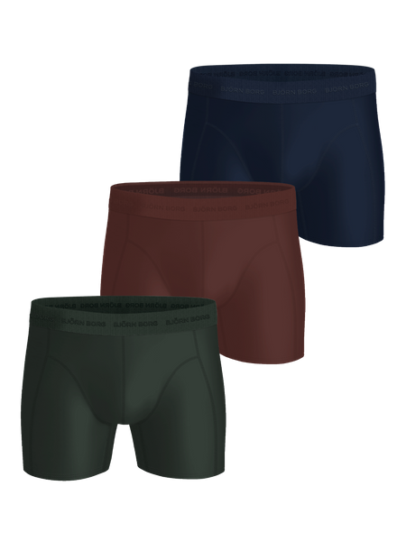 Björn Borg Microfiber Boxers 3-pack Brun, L