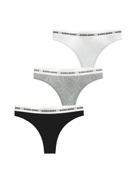 Björn Borg Logo Thongs 3-pack Multi, L