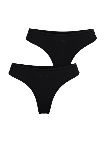 Björn Borg Soft Touch Thongs 2-pack Svart, L