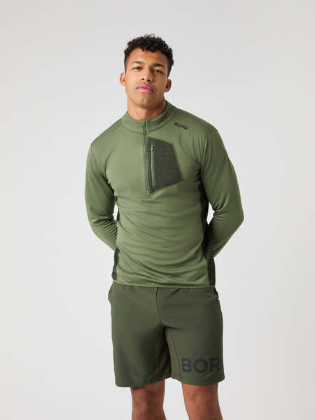 Björn Borg Borg Fleece Midlayer Grön, L
