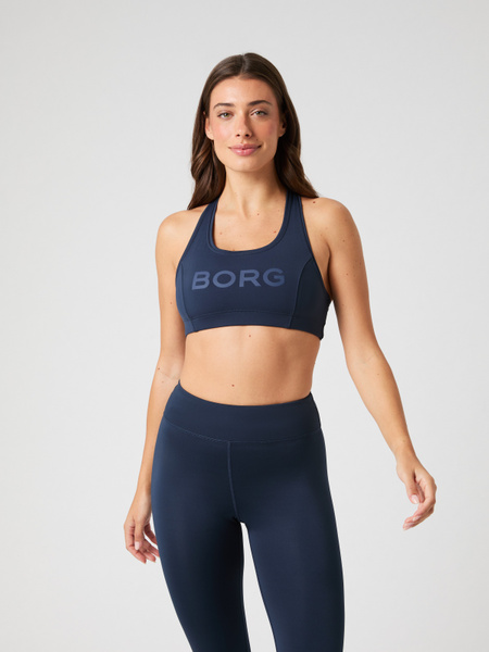 Björn Borg Borg Mid Support Sports Bra Marinblå, L
