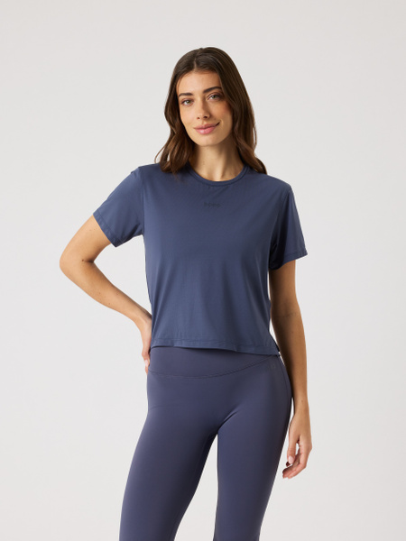 Björn Borg Borg Cropped T-shirt Marinblå, L