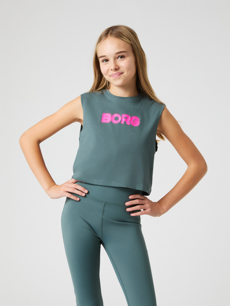 Björn Borg Borg Cropped Tank Top Grön, 170