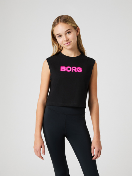 Björn Borg Borg Cropped Tank Top Svart, 170