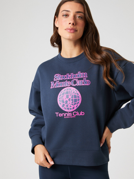 Björn Borg Borg Boyfriend Sweatshirt Marinblå, L